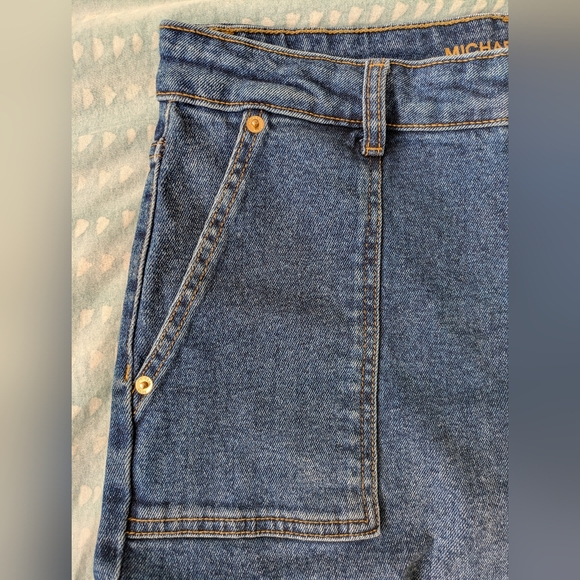 Michael Kors Crop Utility Cargo Jeans - Size 29 - Picture 3 of 5